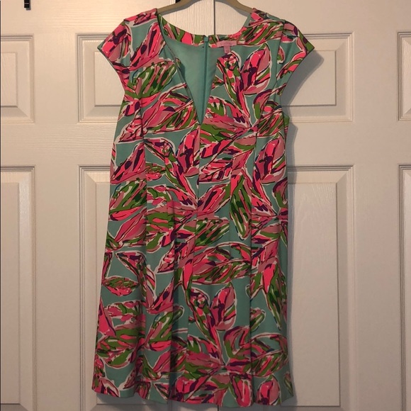 Lilly Pulitzer L teal blue dress - Picture 1 of 3